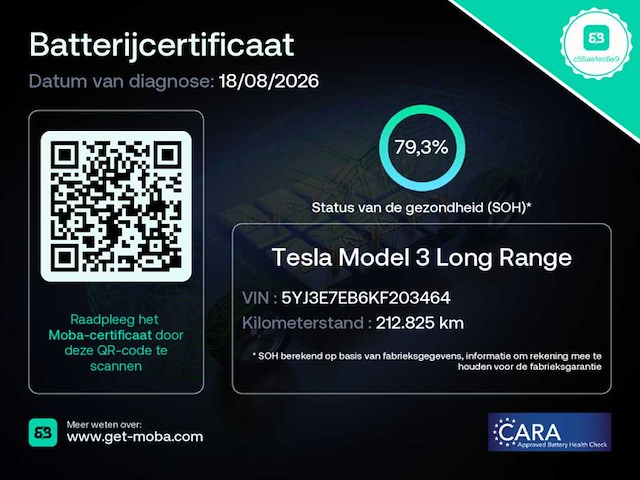 2019 tesla model 3 long range awd 75kwh car xp-746-f - afbeelding 10 van  18