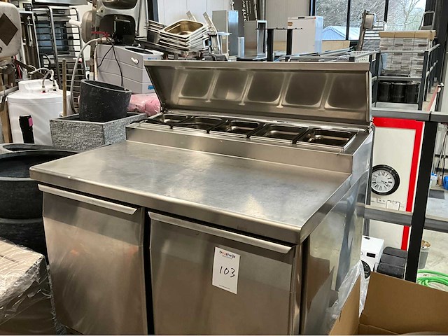 2019 topcold ps200 saladette / koelwerkbank - afbeelding 3 van  9