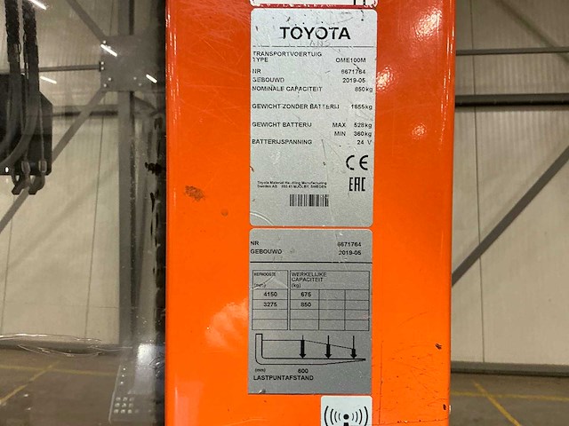 2019 toyota bt optio ome100m man-up truck - afbeelding 8 van  17