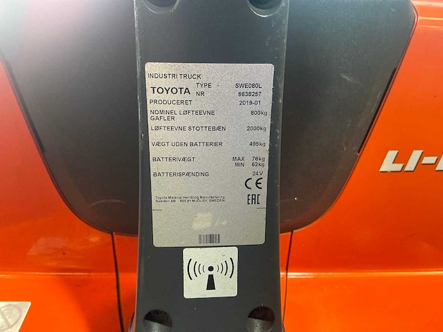 2019 toyota duostapelaar bt staxio stapelaar - afbeelding 5 van  13
