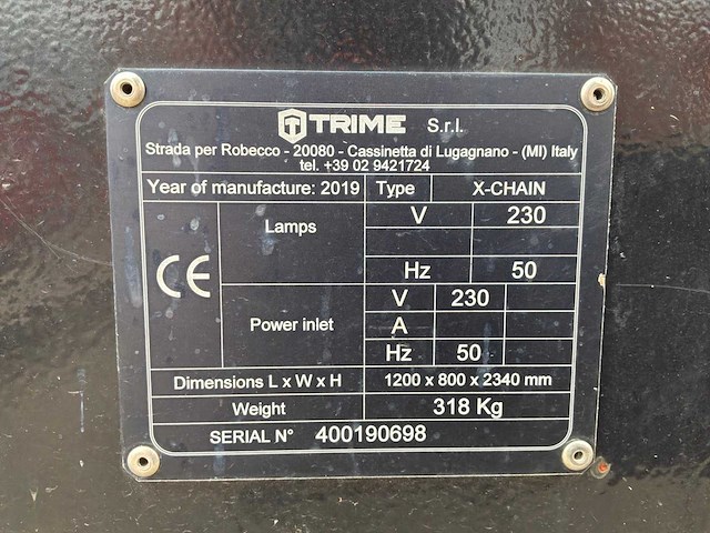 2019 trime x-chain a0036 stationaire lichtmast - afbeelding 14 van  21