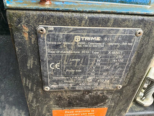 2019 trime x-mast lichtmast (2x) - afbeelding 11 van  11