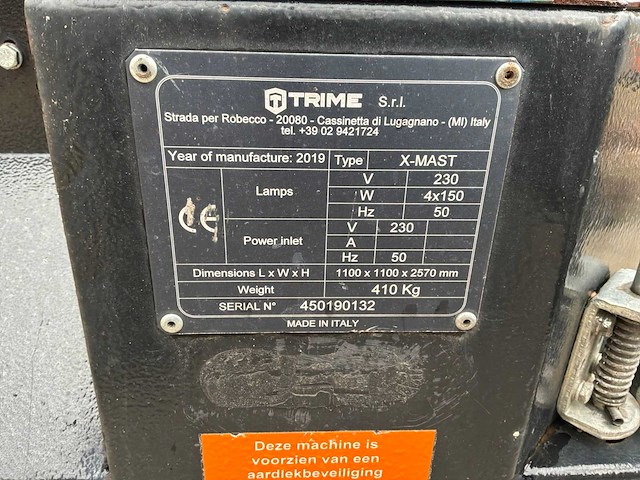 2019 trime x-mast lichtmast (3x) - afbeelding 9 van  11