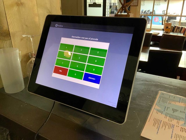 2019 twelve pp9635c-pk1c3 lcd touch screen kassa systeem - afbeelding 1 van  6
