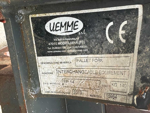 2019 uemme 15954 heftruck vorkenbord - afbeelding 6 van  6