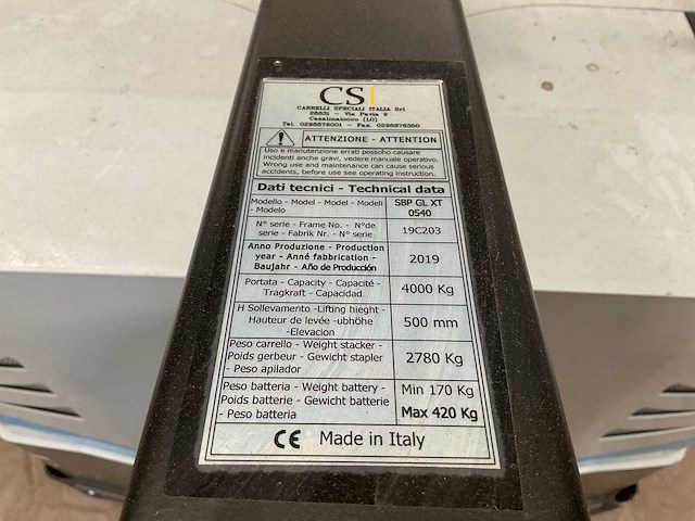 2019 unicarriers spb gl xt stapelaar - afbeelding 4 van  10