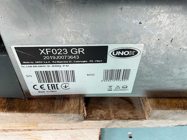 2019 unox xf023gr heteluchtoven - afbeelding 5 van  5