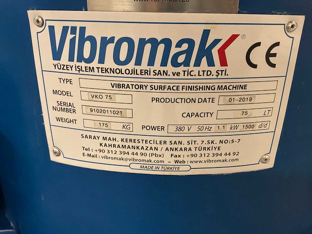 2019 vibromak vko75 ontbraamtrommel - afbeelding 4 van  4
