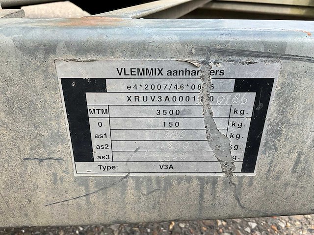 2019 vlemmix v3a machinetransporter 46-wv-jh - afbeelding 11 van  19