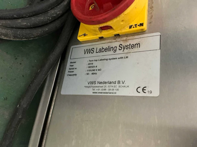 2019 vws lp-500 (dual top labeling) print- en etiketteermachine - afbeelding 6 van  6