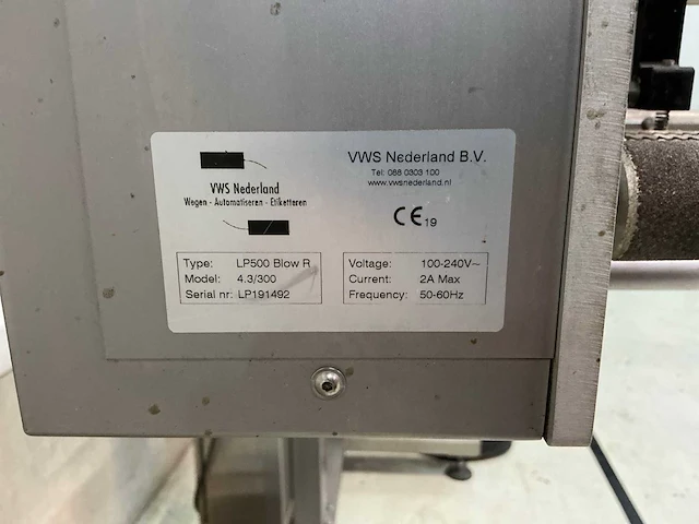 2019 vws lp-500 (top labeling system) print- en etiketteermachine - afbeelding 4 van  8