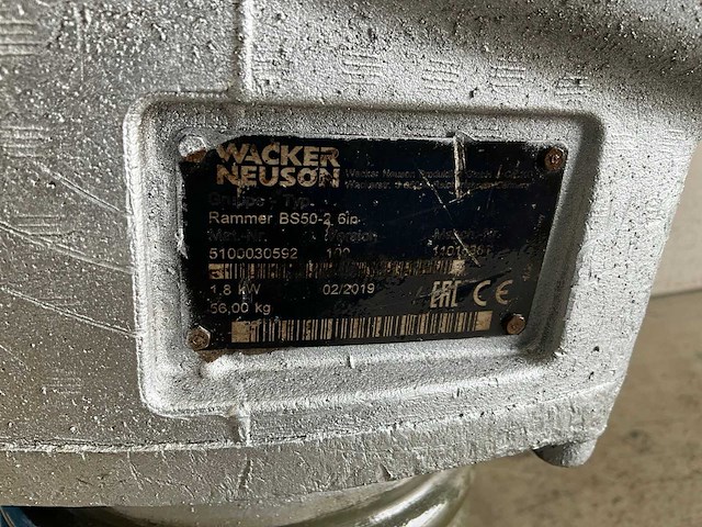 2019 wacker neuson bs50-2 trilstamper - afbeelding 6 van  6