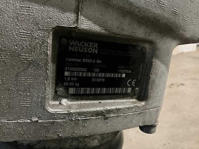 2019 wacker neuson bs50-2 trilstamper - afbeelding 7 van  7