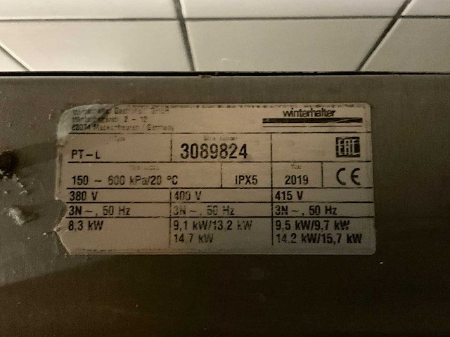 2019 winterhalter pt-l korvenvaatwasmachine - afbeelding 9 van  9