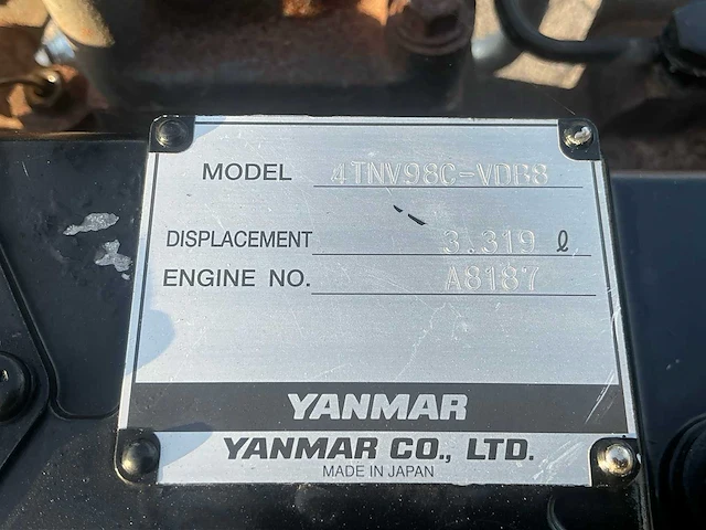2019 yanmar 4tnv98c-vdb8 dieselmotor - afbeelding 5 van  8
