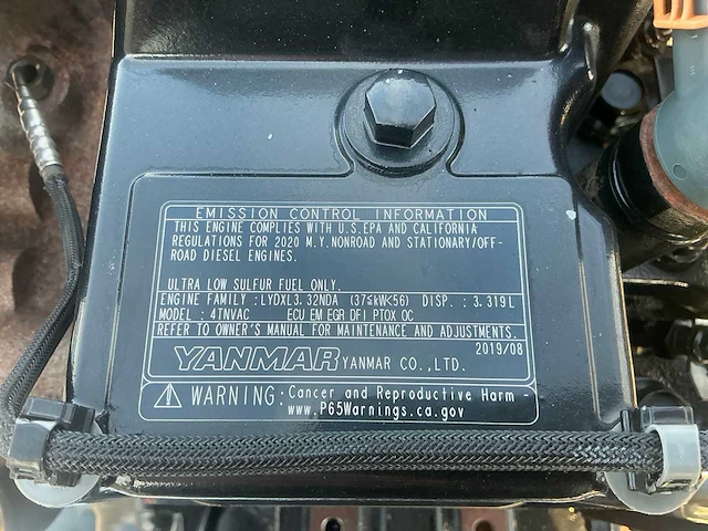 2019 yanmar 4tnv98c-vdb8 dieselmotor - afbeelding 8 van  8