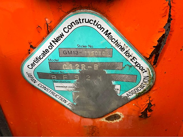 2019 yanmar c12r-b compacte rupsdumper - afbeelding 16 van  24