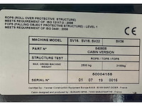 2019 yanmar sv16cr mini graafmachine - afbeelding 29 van  37