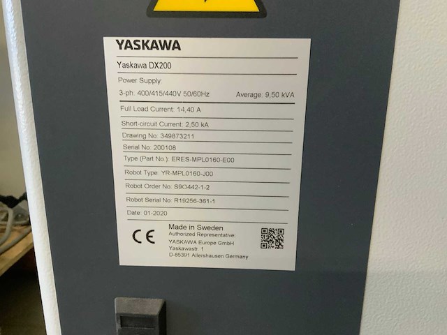 2019 yaskawa motoman- mpl 160 b industriële 4-assige pallettiseerrobot - afbeelding 14 van  14