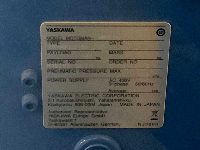 2019 yaskawa motoman- mpl 160 b industriële 4-assige pallettiseerrobot - afbeelding 12 van  14