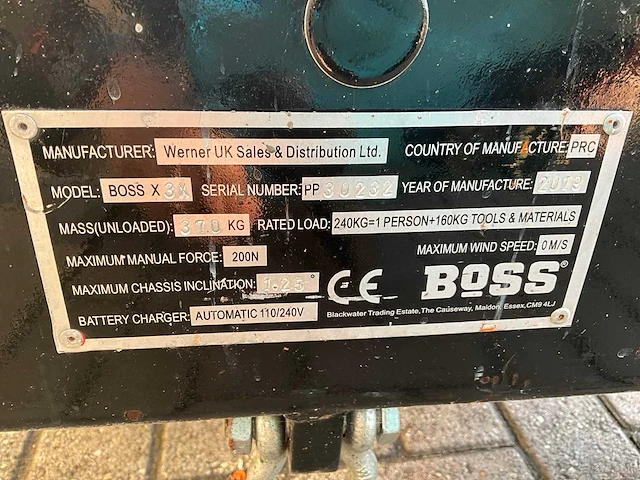 2019 youngman boss x3x hoogwerker - afbeelding 4 van  11