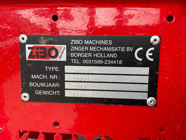 2019 zibo sb2301 maisschoffelmachine - afbeelding 8 van  8