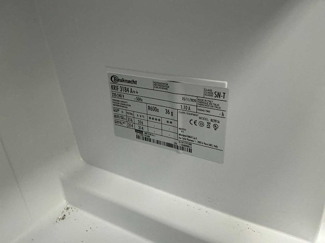 2020 - bauknecht - krif 3184 a++ - koelkast - afbeelding 6 van  14