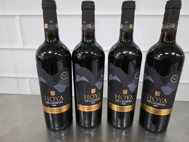 2020 - hoya de cadenas rode wijn fles (4x) - afbeelding 1 van  4