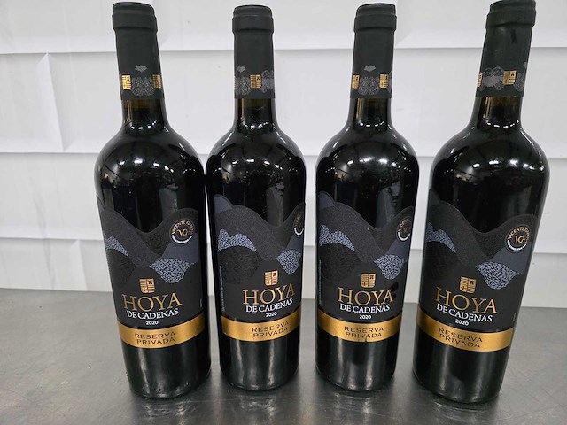 2020 - hoya de cadenas rode wijn fles (4x) - afbeelding 2 van  4