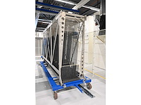 2020 - masévon - vcc - 20-delige afneembare glasbok transportwagen - trolley 5 - afbeelding 2 van  7