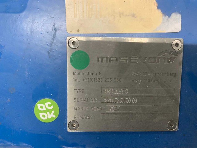 2020 - masévon - vcc - 20-delige afneembare glasbok transportwagen - trolley 6 - afbeelding 3 van  8