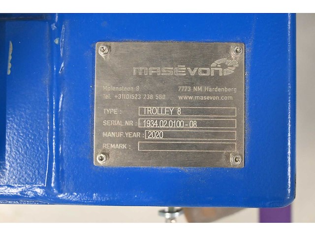 2020 - masévon - vcc - 20-delige afneembare glasbok transportwagen - trolley 8 - afbeelding 7 van  7