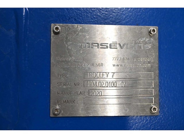 2020 - masévon - vcc- 20-delige afneembare glasbok transportwagen - trolley 7 - afbeelding 8 van  8