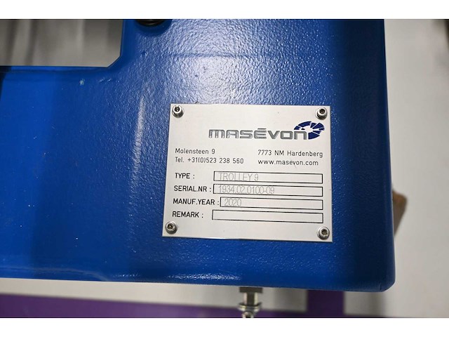 2020 - masévon - vcc- 20-delige afneembare glasbok transportwagen - trolley 9 - afbeelding 8 van  8