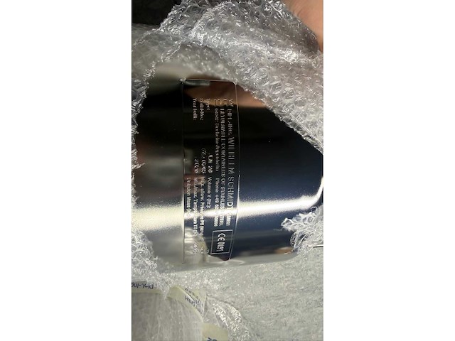 2020 - wilhelm schmidt jem 20 rvs canister - ongebruikt (3x) - afbeelding 10 van  10