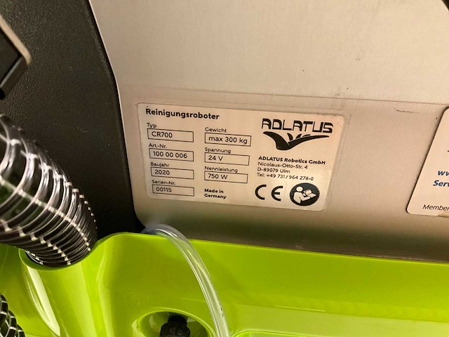 2020 adlatus cr700 schrob/zuigmachine - afbeelding 5 van  13