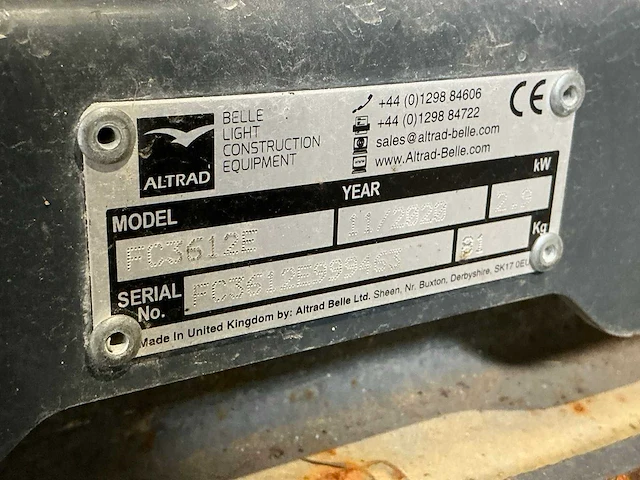 2020 altrad belle pcx 12/36 trilplaat 16kn benzine - afbeelding 7 van  8