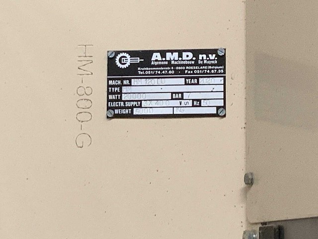 2020 a.m.d. hm 120 dd cnc balkhoutbewerkingsmachine - afbeelding 15 van  24
