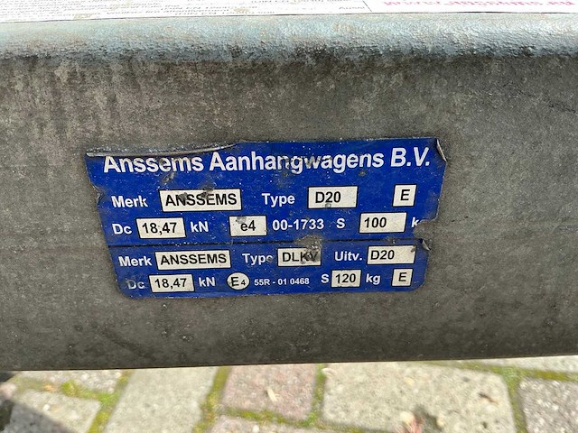 2020 anssems aanhangwagen - afbeelding 7 van  12