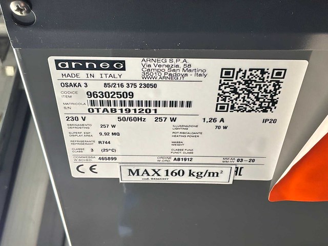 2020 arneg osaka 3 85/216 375 remote open wandkoelmeubel - afbeelding 2 van  10