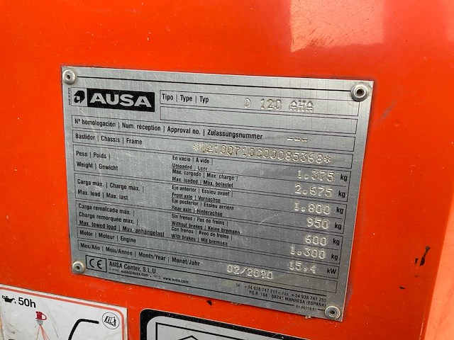 2020 ausa d 120 aha dumper - afbeelding 9 van  17