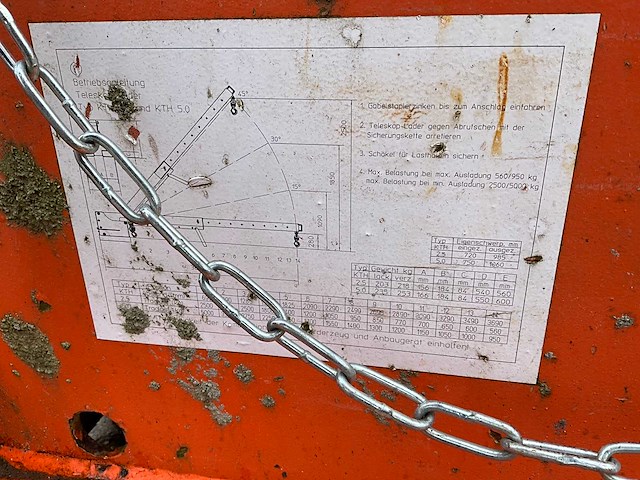 2020 bauer kth 2,5 ‘s’ heftruck hijsjib / hijsarm - afbeelding 4 van  13