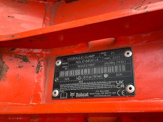 2020 bobcat e19 long arm minigraafmachine - afbeelding 31 van  35