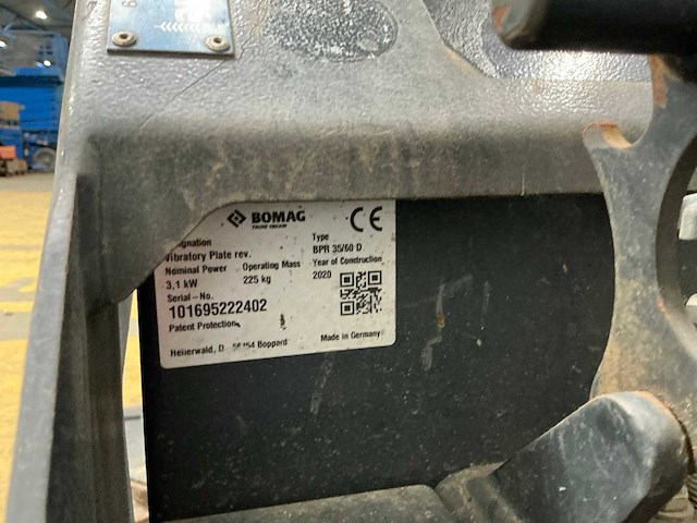 2020 bomag bpr 35/60 d trilplaat - afbeelding 1 van  8
