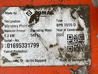 2020 bomag bpr 70/70 d trilplaat - afbeelding 3 van  11