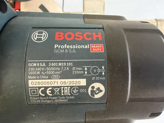 2020 bosch gcm8sjl afkortcirkelzaagmachine - afbeelding 16 van  23