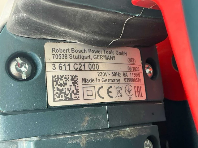 2020 bosch gsh 5 ce breekhamer 6kg sds-max - afbeelding 1 van  5
