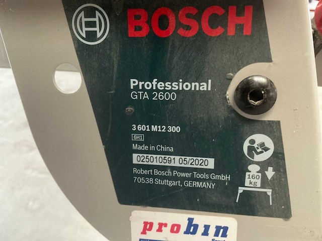 2020 bosch gta2600 machineframe - afbeelding 5 van  5