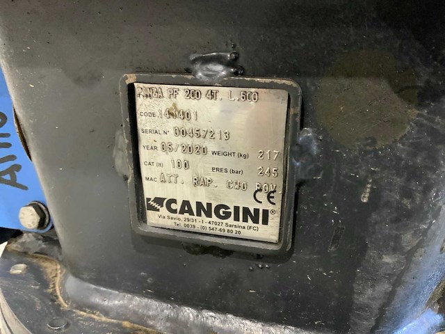 2020 cangini pinza pf 200 4t l500 hydraulische sorteergrijper - afbeelding 11 van  14