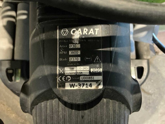 2020 carat w3714 muurzaagmachine - afbeelding 8 van  8